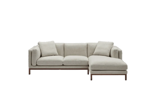 Castlery Owen Chaise Sectional Sofa Couch Right Hand Facing Opal Beige FFE-1393