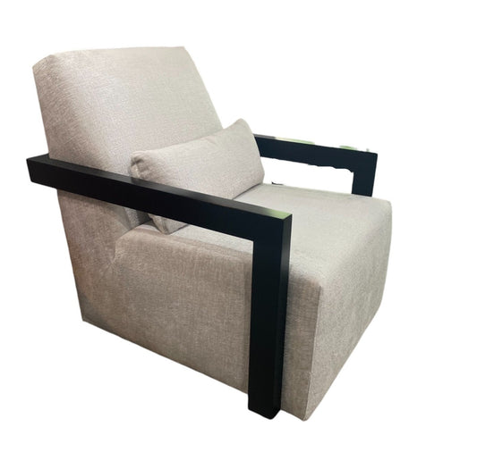 Perch Furniture Light Grey Boucle Swivel Chair PFP229-3