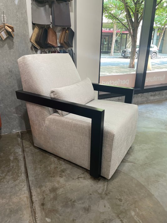 Perch Furniture Light Grey Boucle Swivel Chair PFP229-3