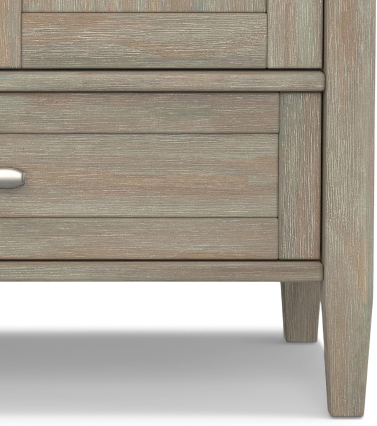 Solid Distressed Grey Wood 47" Shaker TV Media Stand for TVs up to 50" FFW258-596