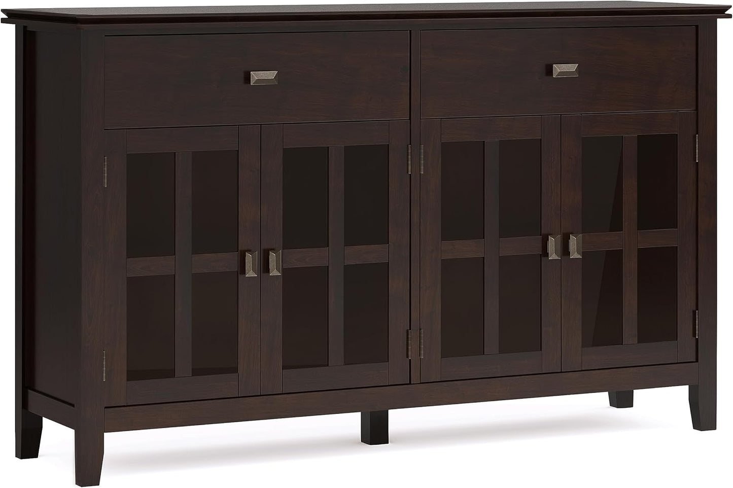 Artisan Wood & Pine Large Sideboard Buffet in Dark Chestnut Brown FFW258-586