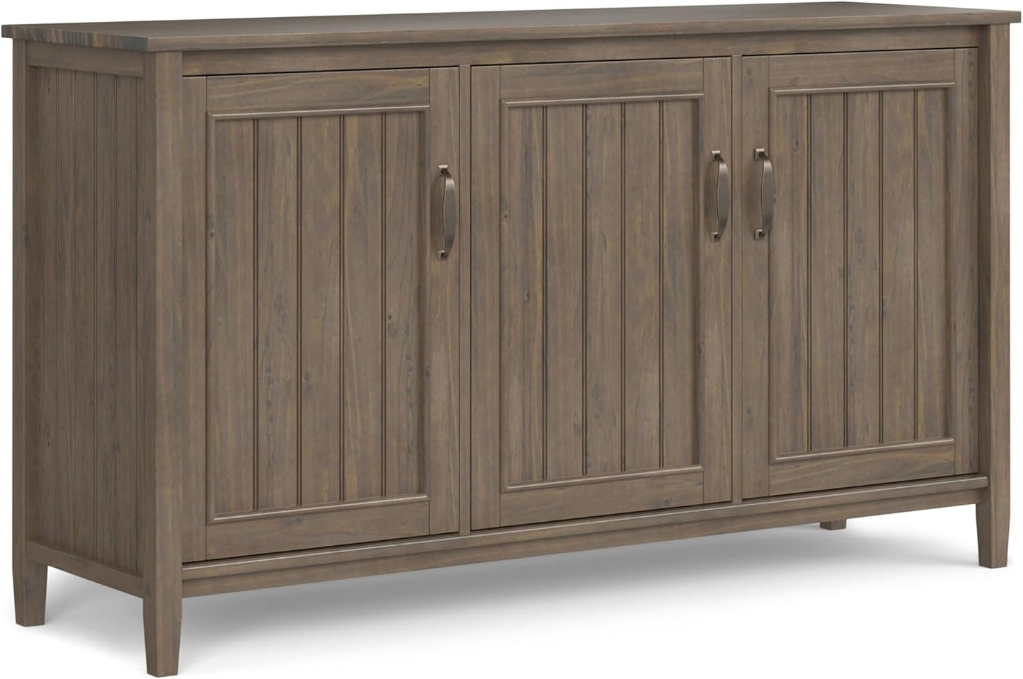 Lev Solid Wood 60" Storage Cabinet in Smoky Brown FFW-870