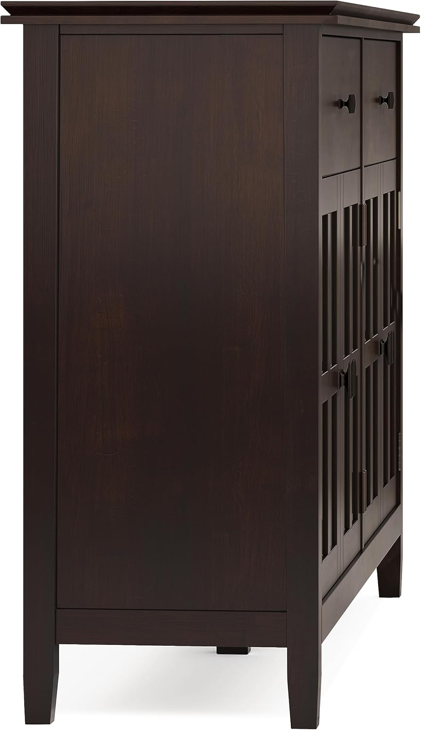 Artisan Wood & Pine Large Sideboard Buffet in Dark Chestnut Brown FFW258-586