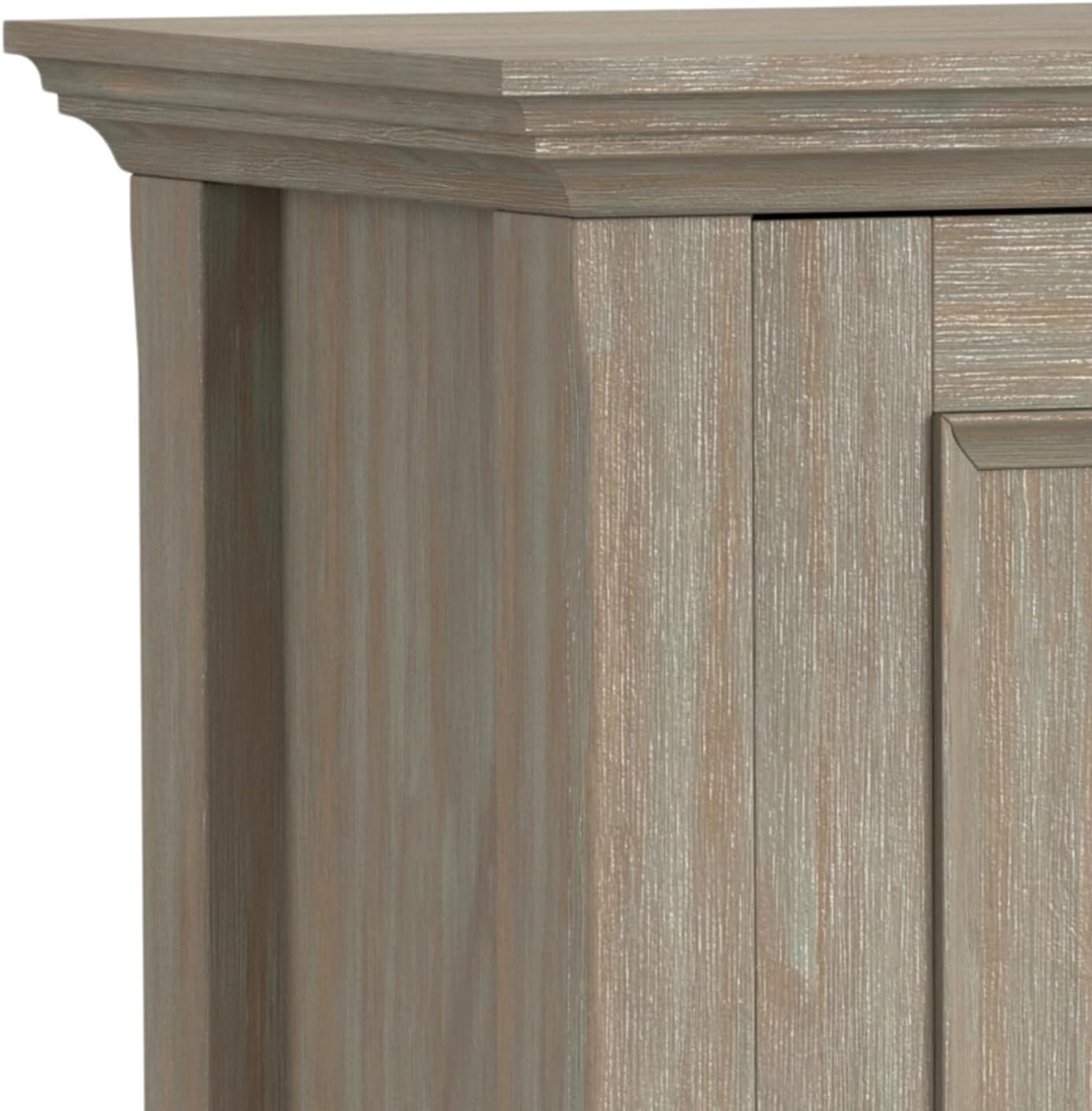 Amherst SOLID WOOD 32" Storage Cabinet in Distressed Grey FFW-858