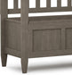 Brooklyn Solid Wood Entryway Farmhouse Grey Storage Bench FFW-717