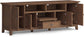 Amherst Solid Wood 72" Wide Media Console in Saddle Brown  FFW-724