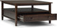 Shaker SOLID WOOD 36" Square Coffee Table in Tobacco Brown FFW-1015