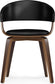 Lowell Bentwood Dining Chair in Black Vegan Faux Leather FFW-902