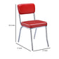 Coaster Retro Open Back Faux Leather Dining Chairs in Red FFE258-67