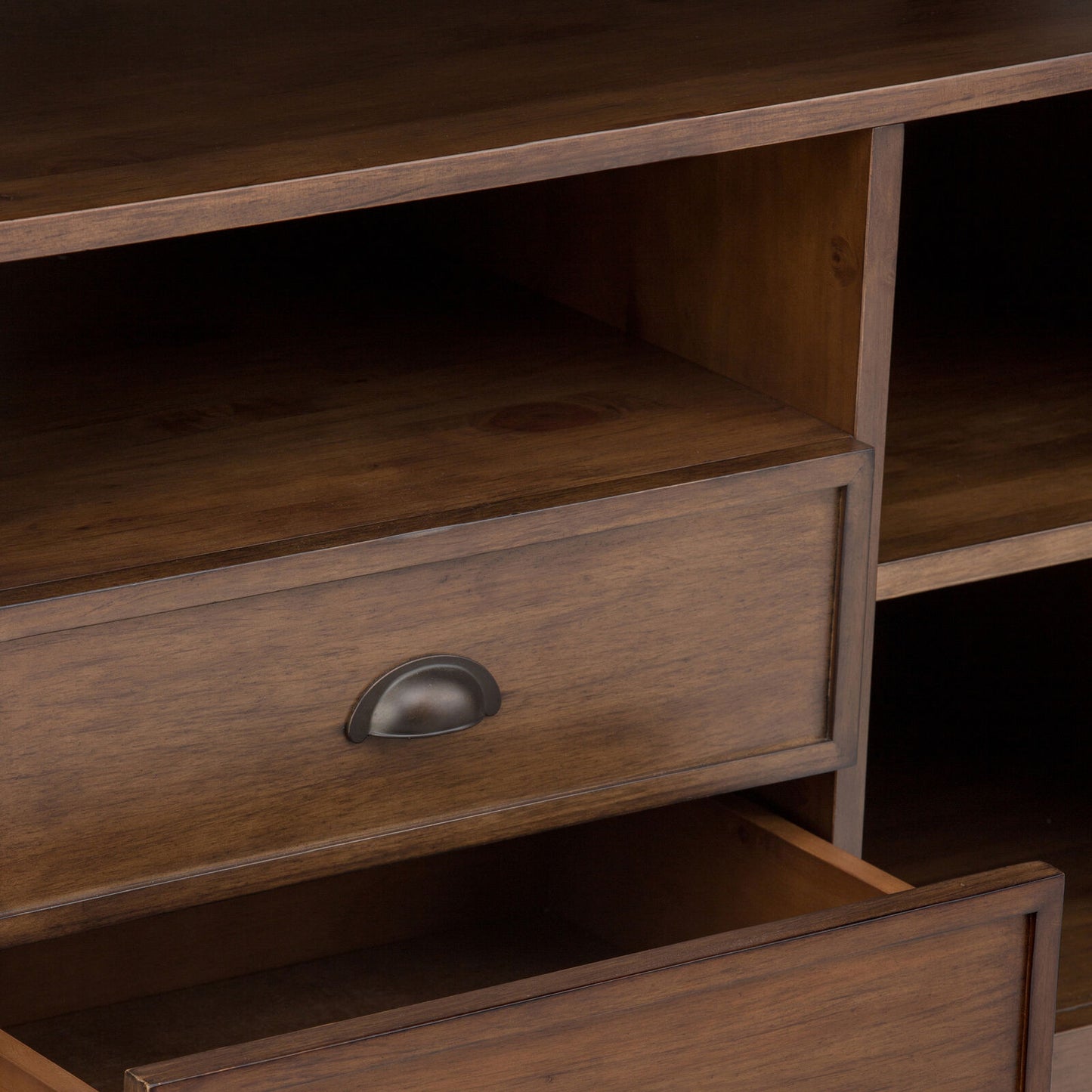 Redmond 54" TV Media Stand in Rustic Natural Aged Brown FFW258-623