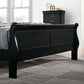 Furniture of America Louis Philippe Black Queen Sleigh Bed FFE-1282