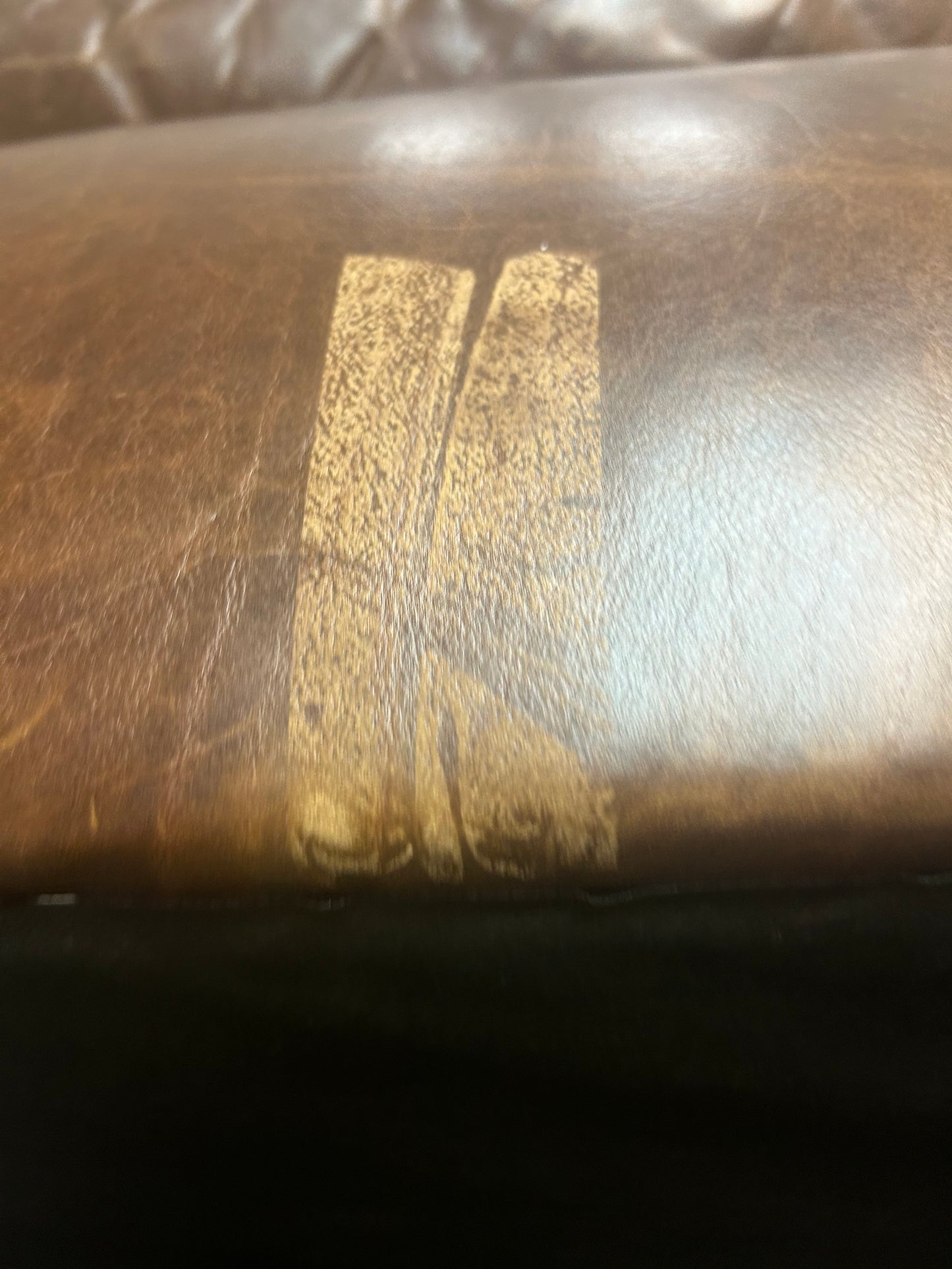 BenchMade Modern Brown Leather Couch Potato Extra Deep Sectional Sofa FFE-1112