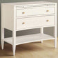 PRICE REDUCTION!  Universal Furniture 2 Drawer w Shelf White Chelsea Nightstand (2 Avail) MTF158-59