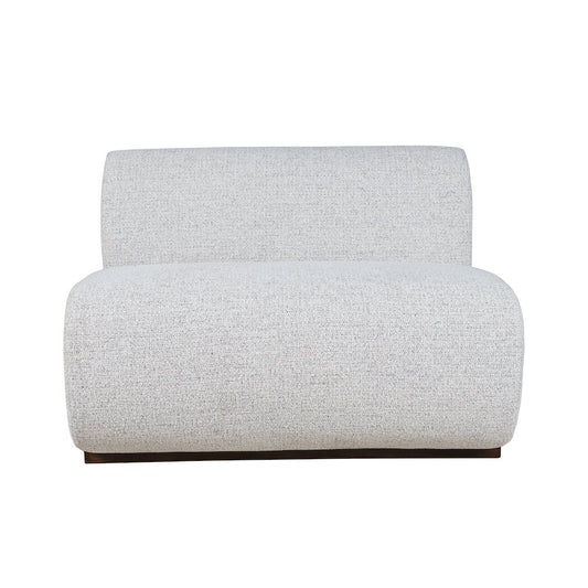 Bison Modern Banquette Sectional Loveseat 2 Seat Bench w Grey Performance Fabric FFE-1535