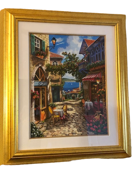 Anatoly Metlan "Bistro Amy" Framed Serigraph on Paper COA Included VR49-10880