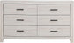 Brantford 6-drawer Dresser Chest Coastal White FFE258-55