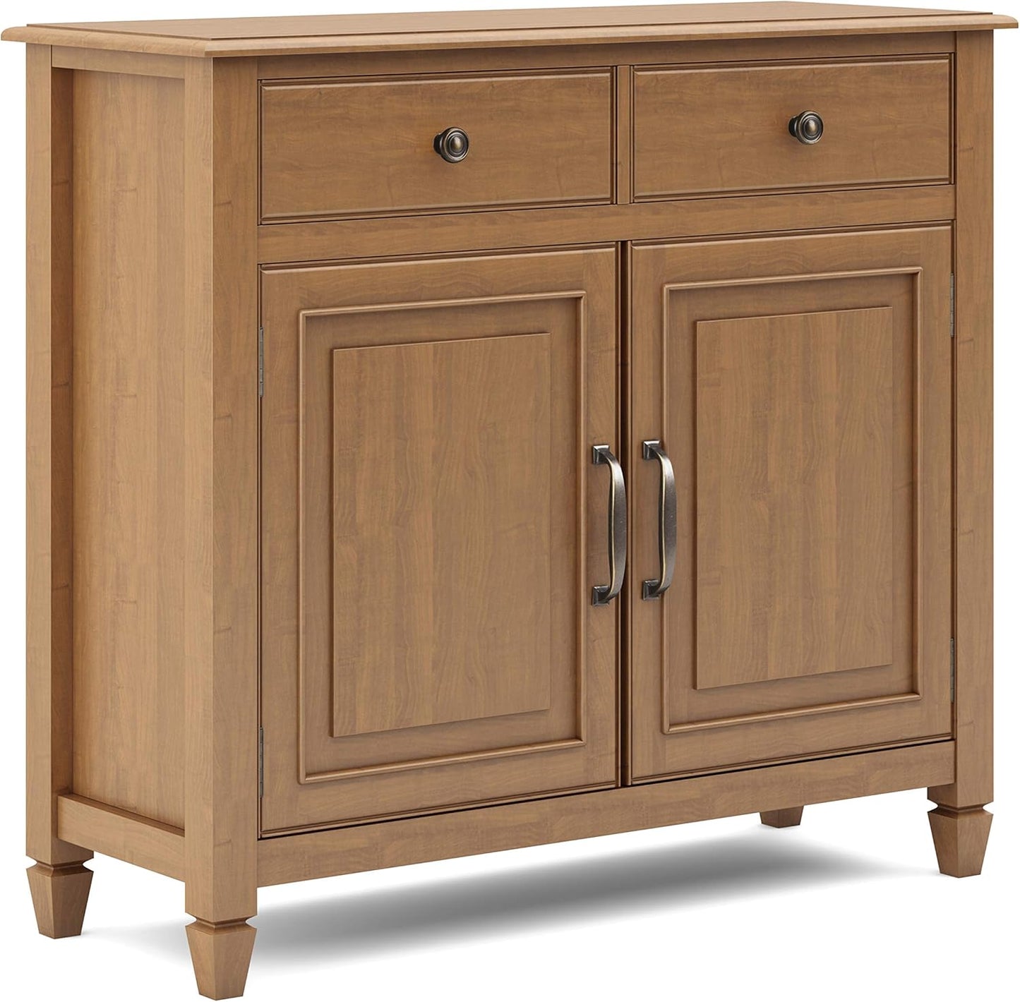 Connaught Solid Wood 40" Entry Cabinet in Light Golden Brown FFW-875