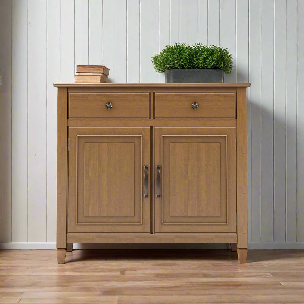 Connaught Solid Wood 40" Entry Cabinet in Light Golden Brown FFW-875