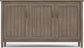 Lev Solid Wood 60" Storage Cabinet in Smoky Brown FFW-870