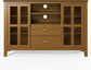Artisan Solid Wood 53" Honey Brown TV Media Stand Cabinet FFW258-710