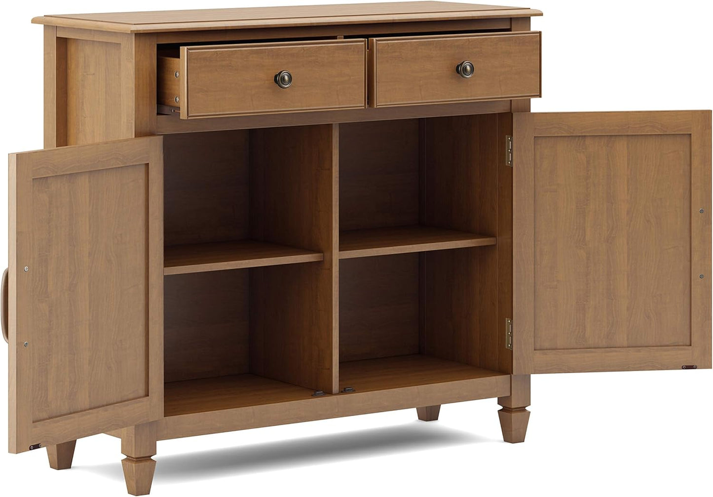 Connaught Solid Wood 40" Entry Cabinet in Light Golden Brown FFW-875