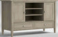 Solid Distressed Grey Wood 47" Shaker TV Media Stand for TVs up to 50" FFW258-596