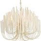AH Home Tilda 6 Light 36 inch White Chandelier Ceiling Light, Large FFE-1443