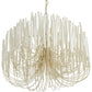 AH Home Tilda 6 Light 36 inch White Chandelier Ceiling Light, Large FFE-1443