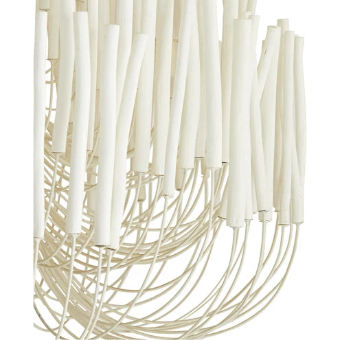 AH Home Tilda 6 Light 36 inch White Chandelier Ceiling Light, Large FFE-1443