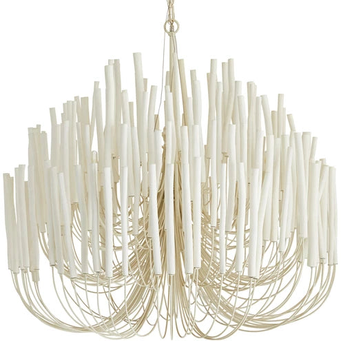 AH Home Tilda 6 Light 36 inch White Chandelier Ceiling Light, Large FFE-1443