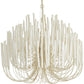 AH Home Tilda 6 Light 36 inch White Chandelier Ceiling Light, Large FFE-1443