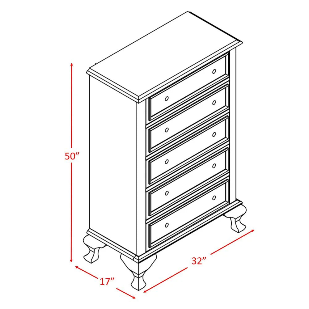 Picket House White Jenna Full Panel 4PC Bedroom Set FFE-1145