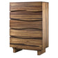 Modus Ocean Five Drawer Solid Wood Dresser Chest in Natural Sengon FFE-1483