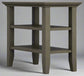 Acadian 14" Narrow Side Table in Farmhouse Grey FFW-976