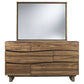 Modus Ocean Six Drawer Solid Wood Dresser Chest & Mirror Natural Sengon 3 FFE-1514
