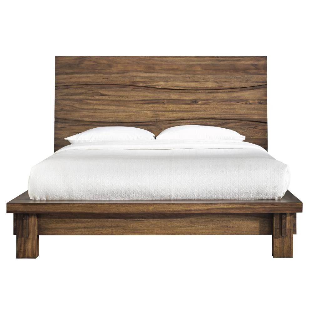 Modus Ocean King Platform Bed in Natural Sengon FFE-1517