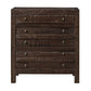 Modus Townsend Three Drawer Solid Wood Nightstand in Java 8 FFE-1472