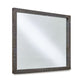 Modus Townsend Solid Wood Beveled Glass Mirror in Gunmetal FFE-1487