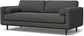 Morrison Modern 89" Sofa in Dove Grey Woven-Blend Fabric FFW-962