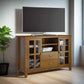 Artisan Solid Wood 53" Honey Brown TV Media Stand Cabinet FFW258-710