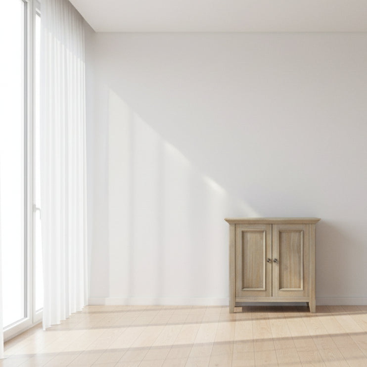 Amherst SOLID WOOD 32" Storage Cabinet in Distressed Grey FFW-858