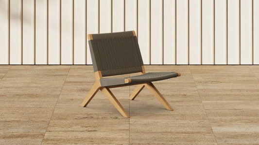 Burrow Outdoor Scout Chair Color - Chaparral Cord/Teak FFE-1032