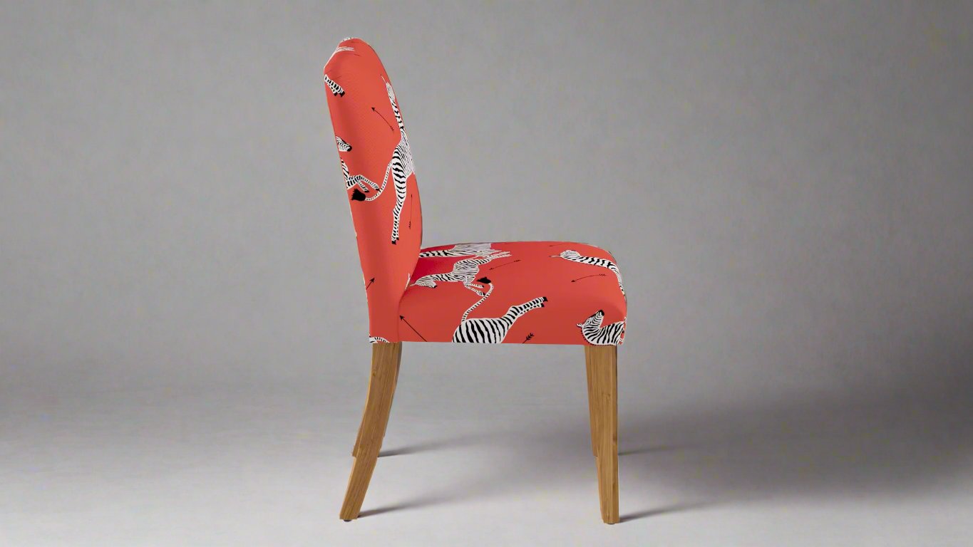 Scalamandré Classic Dining Chair in Coral Zebra (4 avail.) FFE258-216