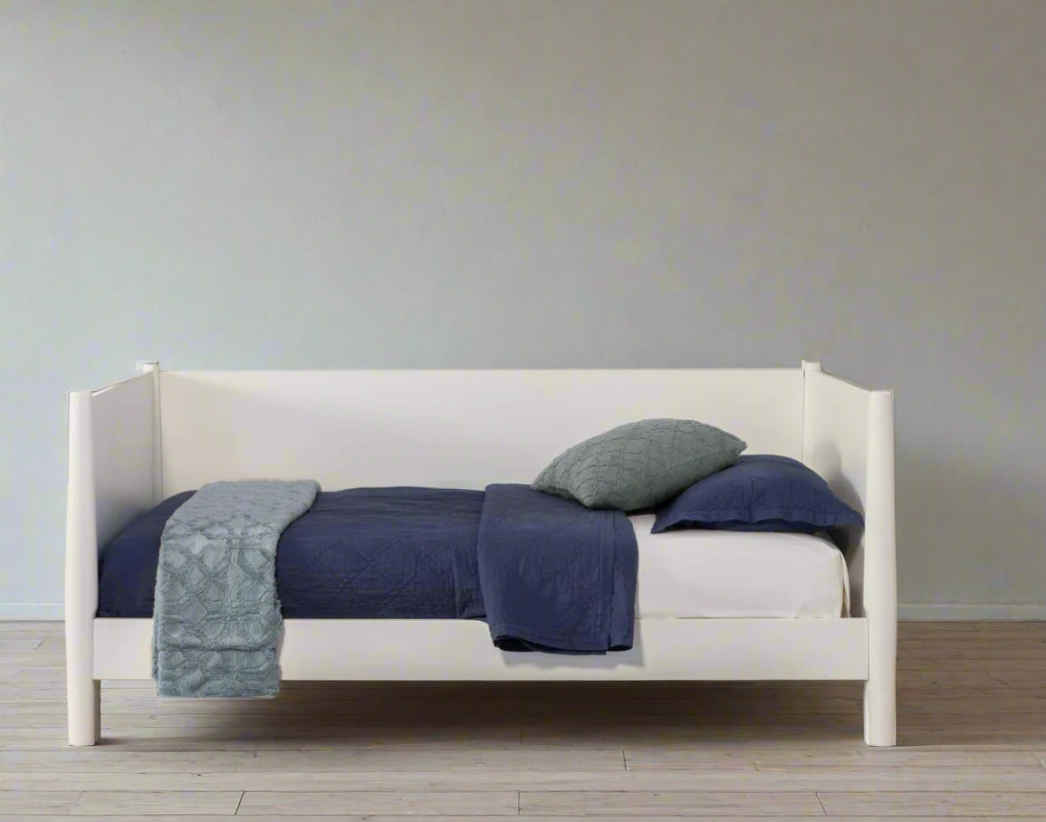 Alpine White Flynn Daybed Sofa Couch 966-W-09T FFE-1041
