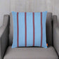 Ferm Living Grand Pillow - Faded Blue / Burgundy Stripes FFE258-347