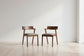 Hoft Home Set of 2 Zola Dining Chairs - Light Grey & Walnut FFE-1458