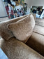 Rolled Arm Taupe Chenille Sofa w/Down Cushions DG233-04
