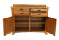 Bison Commerce Cattail Hickory Wood Bungalow Sideboard Warm Amber Finish FFW-1405