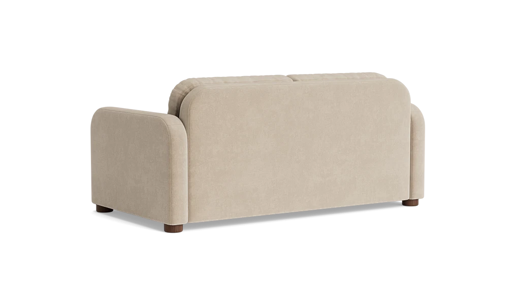 BenchMade Modern Archie 75' Becket Latte Velvet Sofa Couch FFE-1560