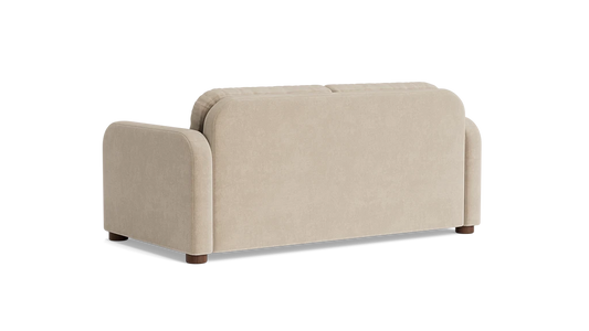 BenchMade Modern Archie 75' Becket Latte Velvet Sofa Couch FFE-1560